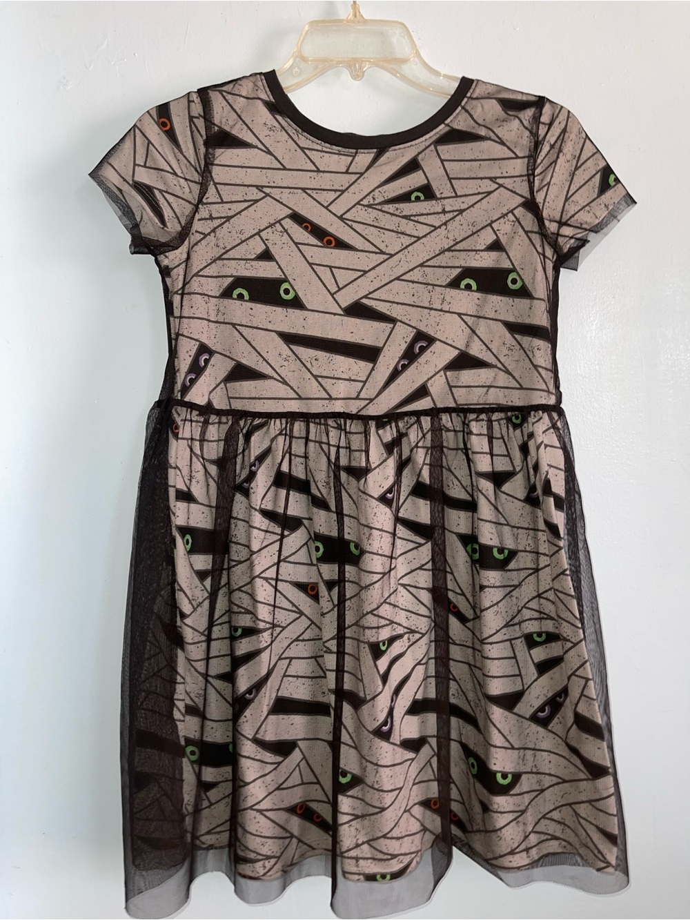 Cat & Jack Kids Girls Mummy Halloween Dress. Size Large (10-12)
